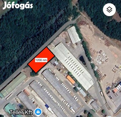 Kiadó 1200 nm telek Felsőpakony iparterületén!