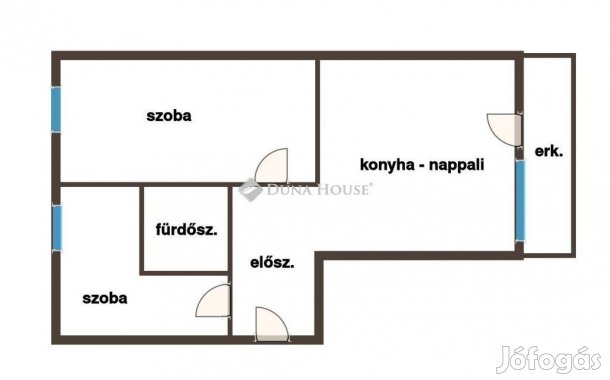 Kiadó 53 nm-es lakás Pécs