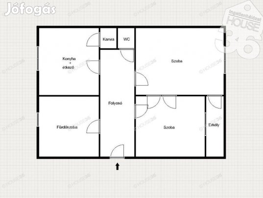 Kiadó 55 nm-es lakás Kecskemét