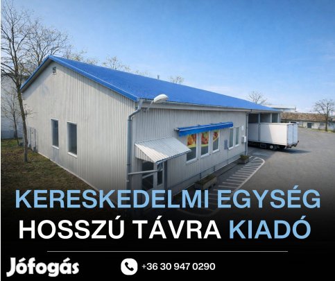 Kiadó kereskedelmi egység hosszú távra Baján