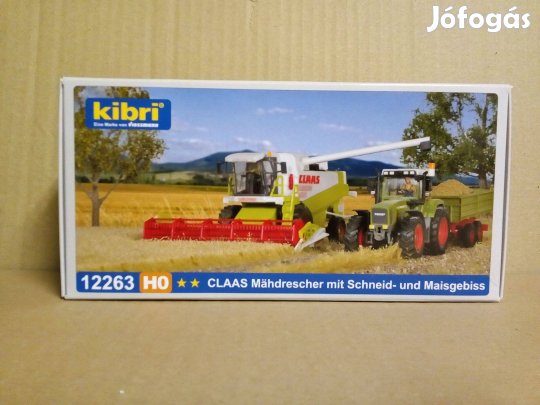 Kibri 12263 Claas kombájn modell építőkészlet H0 1:87
