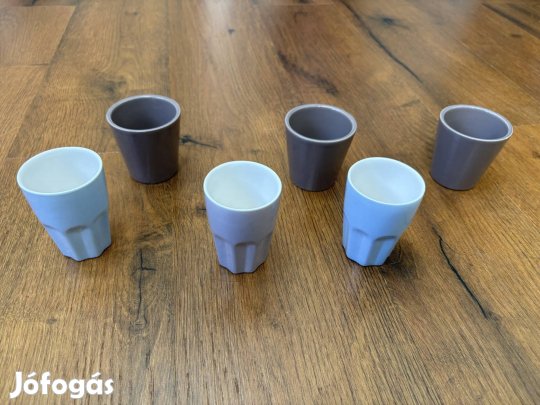 Kicsi pohár és szervírozó szett - 6 db