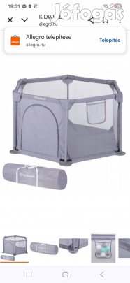 Kidwell hálós járóka 120x120