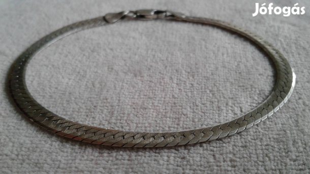 Kígyó karkötő, jelzett ezüst 