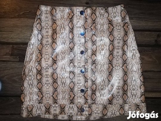 Kígyóbőr mintás műbőr szoknya