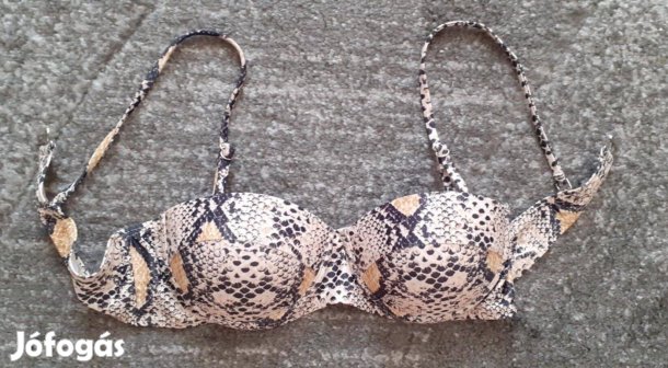 Kígyómintás bikinifelső S