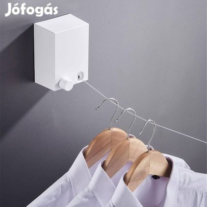 Kihúzható Fali szárítókötél ruhaszárító kötél visszahúzható - 4,2 m