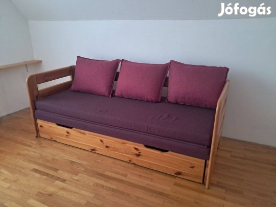 Kihúzható fenyő ágy