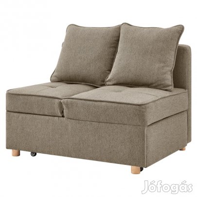 Kihúzható kanapé, bézses barna, OSVALDO