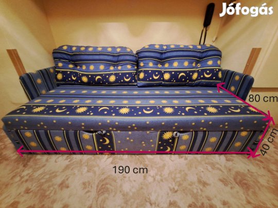 Kihúzható kanapé nagy, 150×190 cm fekvőfelülettel