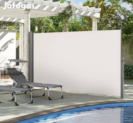 Kihúzható szélfogó, térelválasztó180×450 cm,bézs,Új