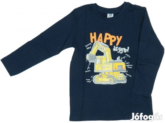 Kiki&Koko Új (címkés) Fiú Hosszú ujjú felső (Méret: 116)