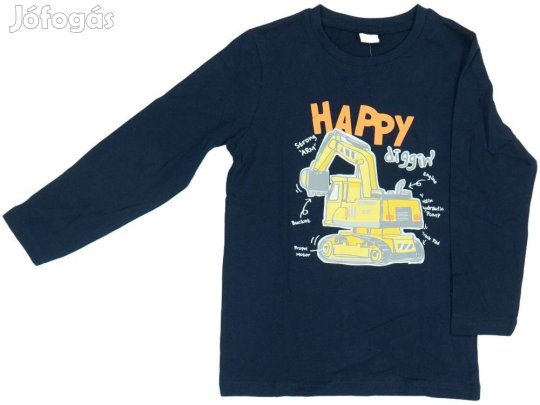 Kiki&Koko Új (címkés) Fiú Hosszú ujjú felső (Méret: 122)