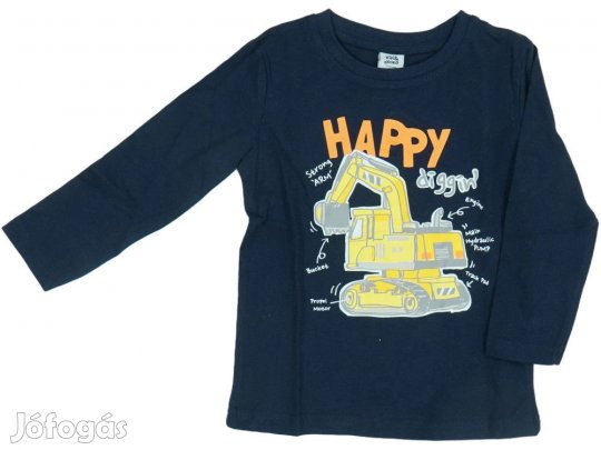 Kiki&Koko Új (címkés) Fiú Hosszú ujjú felső (Méret: 92)