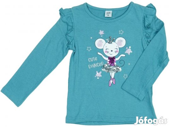 Kiki&Koko Új (címkés) Lány Hosszú ujjú felső (Méret: 110)