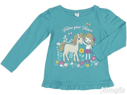 Kiki&Koko Új (címkés) Lány Hosszú ujjú felső (Méret: 116)
