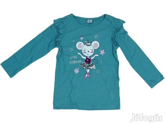 Kiki&Koko Új (címkés) Lány Hosszú ujjú felső (Méret: 122)