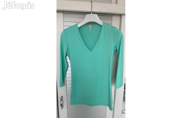 Kiliriki basic almazöld színű női-lány felső S új