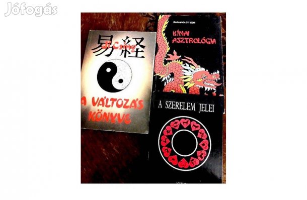 Kínai Asztrológia Változás könyve Szerelmi horoszkóp 3 db könyv együtt