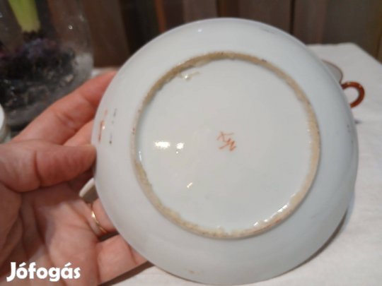 Kínai (chinoiserie) stílusú porcelán teáskészlet