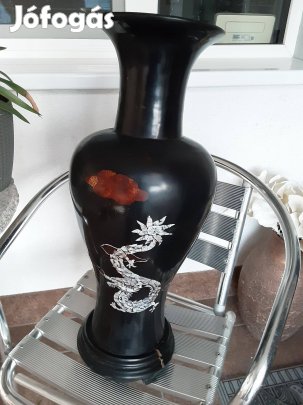 Kínai kagylóberakásos váza padlóváza