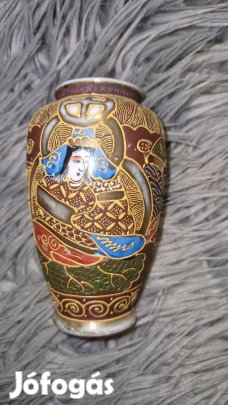Kínai kézzel festett váza 12cm Akció!