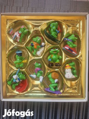 Kinder Froggy Friends, teljes sorozat, papírjával, 1993-as