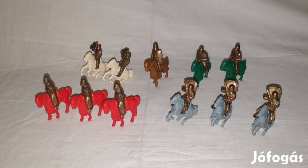 Kinder Suprise retró fém lovagos játékfigurák