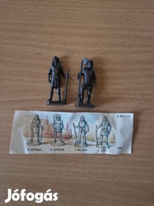 Kinder fém indiánok papírjával 2db 1994-es kiadás