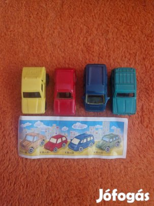 Kinder lendkerekes kisautók papírjával 1995-ös kiadás
