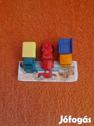 Kinder lendkerekes teherautók papírjával 1995-ös kiadás