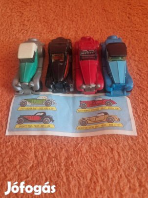 Kinder régi autók sorozat papírjával 1995-ös kiadás