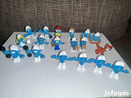 Kinder tojás - 2009 Hupikék törpikék figura csomag (11 db)