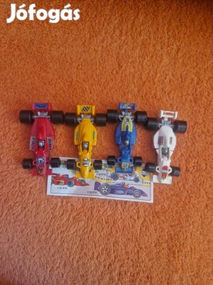Kinder versenyautók papírjával 1996-os kiadás