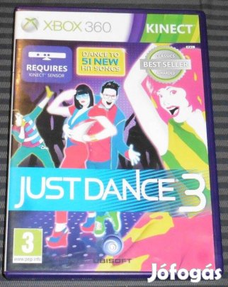 Kinect Just Dance 3. Gyári Xbox 360 Játék, Akár féláron