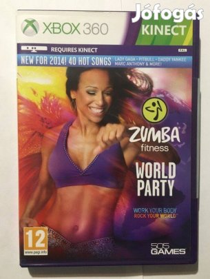 Kinect Zumba Fitness 4. World Party (Fitness) Gyári Xbox 360 Játék