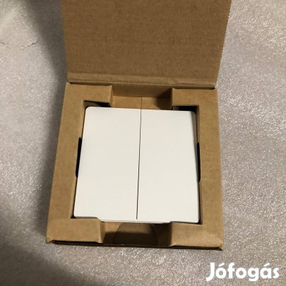 Kinetikus Vezetékek nélküli fali kapcsoló 433 Mhz 2 körös IP20 fehér