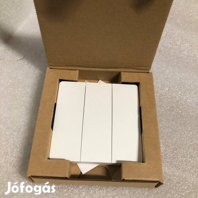 Kinetikus Vezetékek nélküli fali kapcsoló 433 Mhz 3 körös IP20 fehér