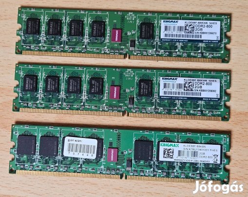 Kingmax 3x2GB DDR2 800MHz memória