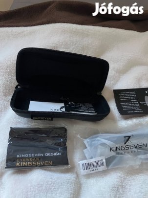 Kingseven unisex napszemüveg, új, polarizált, szürke, tokkal és mikro