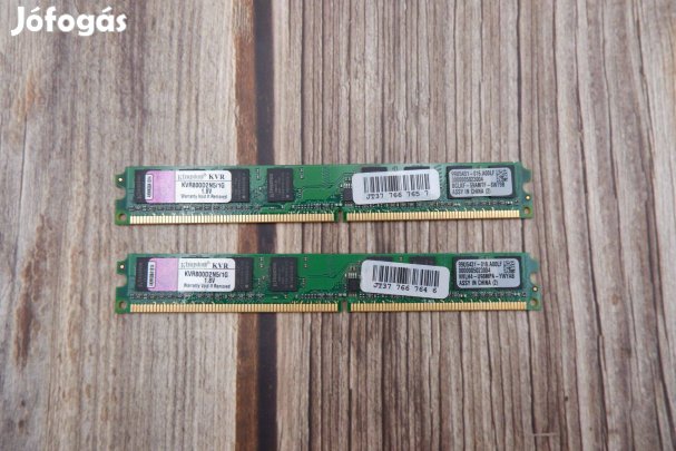 Kingston 2GB /2x1GB/ DDR2 800MHz RAM memória asztali gépbe Kvr800D2N5/