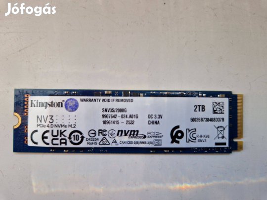 Kingston 2TB M.2 Pcie Nvme SSD 4.0