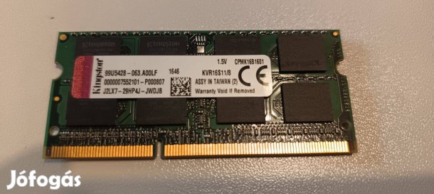 Kingston 8Gb DDR3 SO DIMM RAM