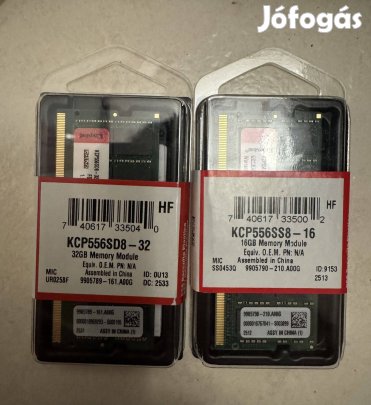 Kingston DDR5 16GB és 32GB modul