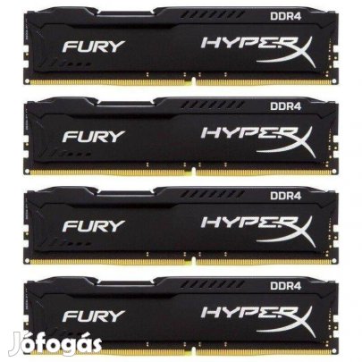 Kingston Hyperx Fury 32Gb (4x8gb) szett DDR4 3200mhz desktop ramok