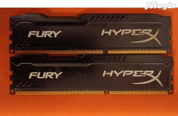 Kingston Hyperx Fury 8GB (2x4GB) DDR3 1600MHz HX316C10FBK2/8 RAM eladó