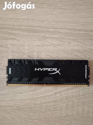 Kingston Hyperx Predator 8GB DDR4 3200MHz RAM asztali számítógépbe