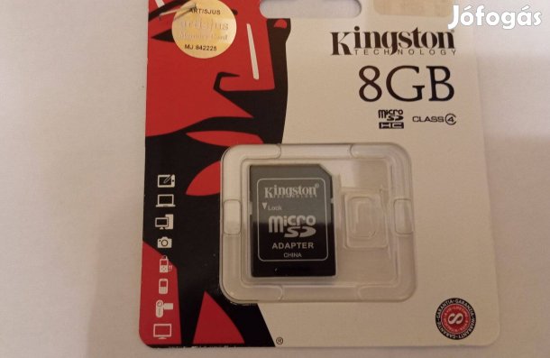 Kingston mikro adapter 8 GB SDC! /8GB 1600 Ft Bp. 3. ker