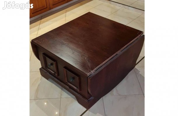 Kinyitható, bővíthető dohányzó Fa dohányzóasztal