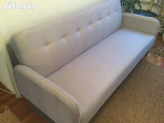Kinyitható, világos szürke , új kanapé